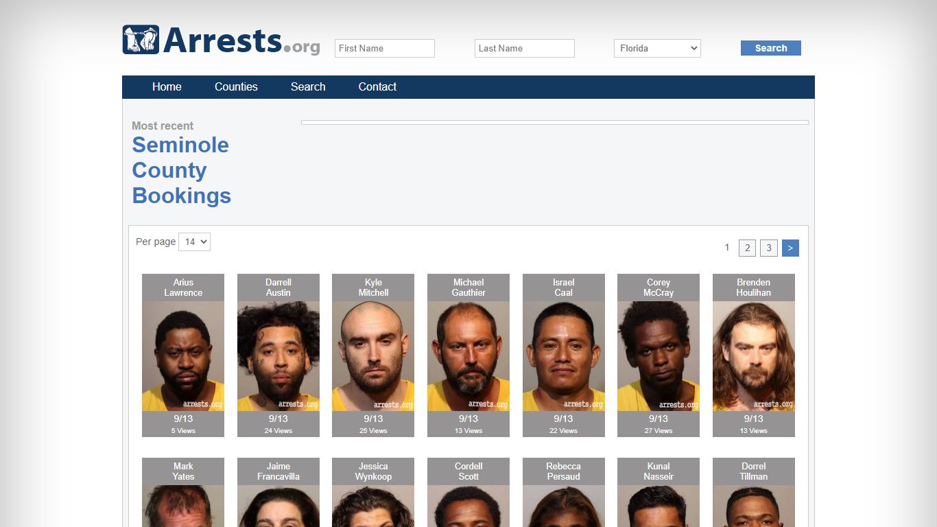 Seminole County Arrests and Inmate Search